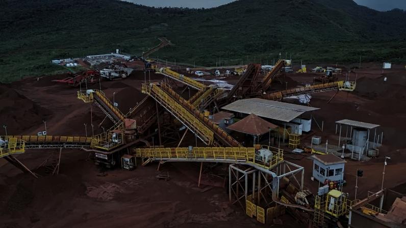Mina de minério de ferro da Cedro, em Mariana