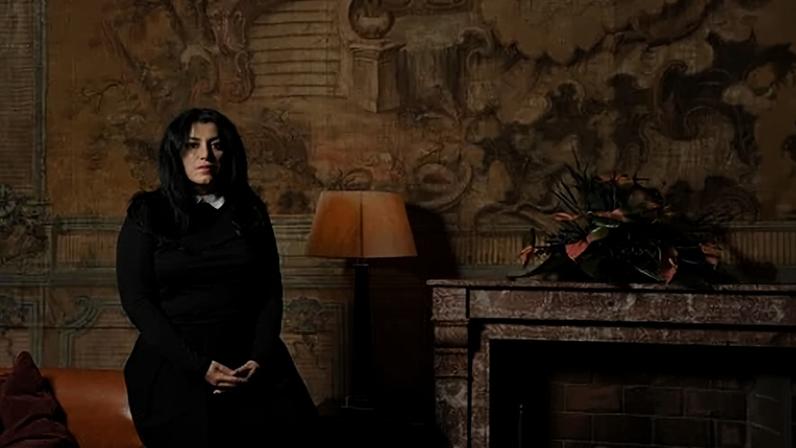 Marjane Satrapi durante uma sessão de retratos no 7º Festival de Cinema de Roma, em 16 de novembro de 2012, em Roma, Itália