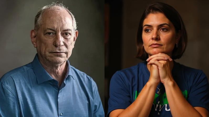 Ciro Gomes e Michelle Bolsonaro: desavenças sobre aliança no Ceará