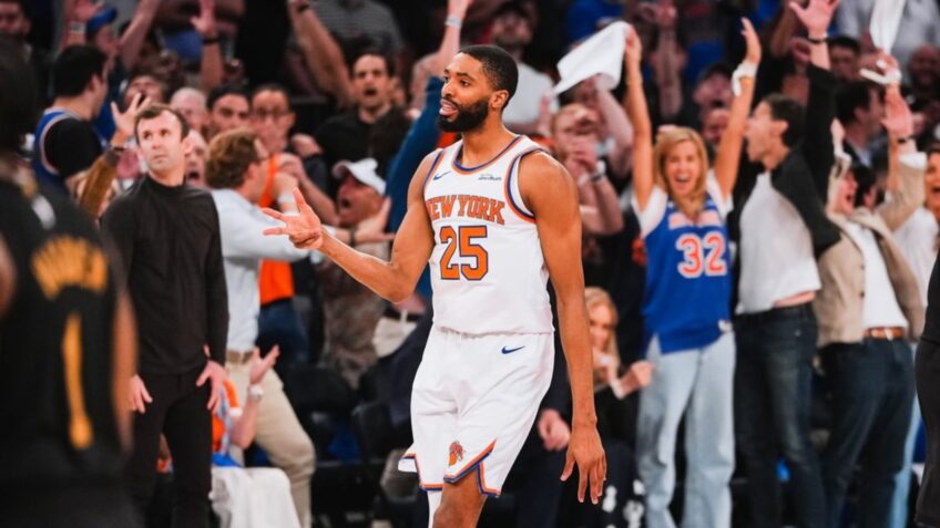 A procura elevada por ingressos está relacionada ao retorno dos Knicks às finais da NBA depois de 27 anos; na imagem, o ala-amador do Mikal Bridges