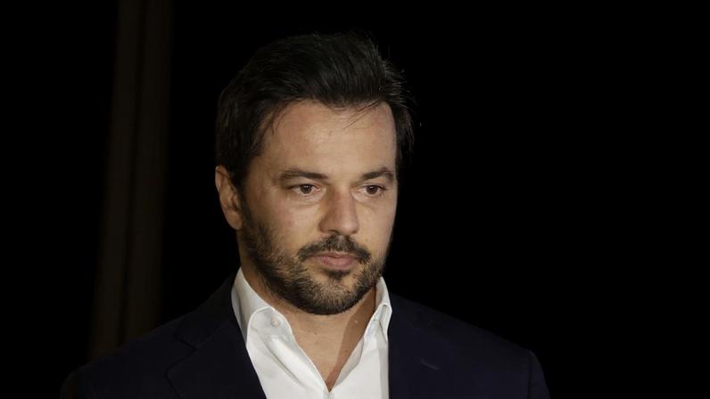 Ministro das Comunicações, Fábio Faria durante coletiva