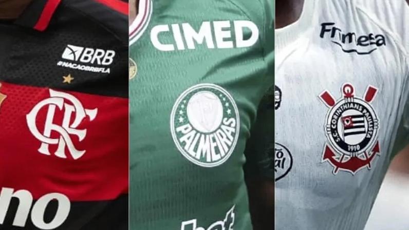 Relatório Convocados mostra receita comercial dos times da Série A do Brasileirão em 2025. (Foto: Folhapress/Jorge Rodrigues/AGIF/ Alex Silva/Agência Pixel Press/Jorge Lansarin/Agencia Enquadrar)