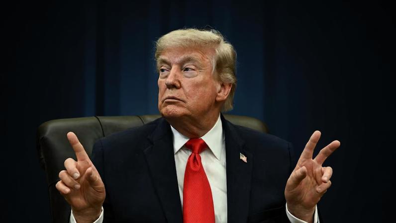 Donald Trump no Salão do Oval da Casa Branca, dia 11 de junho. (Foto: Kent Nishimura / AFP)