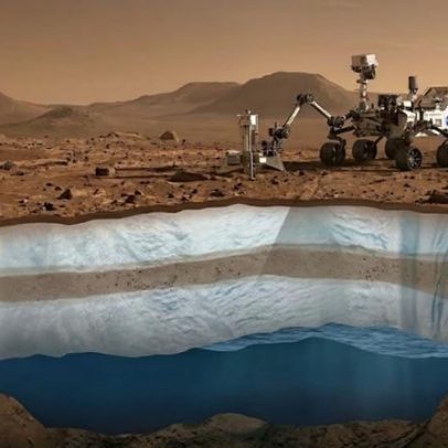 Cientistas buscam evidências de água líquida sob a superfície de Marte