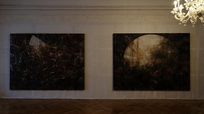 Installation view, "Nigel Cooke: Bad Habits," May 5 – Nov 22, 2026, Fondazione Querini Stampalia, Venice.