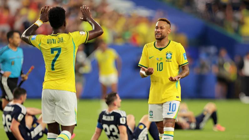 A seleção garantiu a primeira colocação do grupo ao vencer a Escócia por 3 a 0