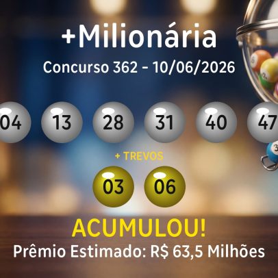 Milionária: veja os números sorteados no concurso 362