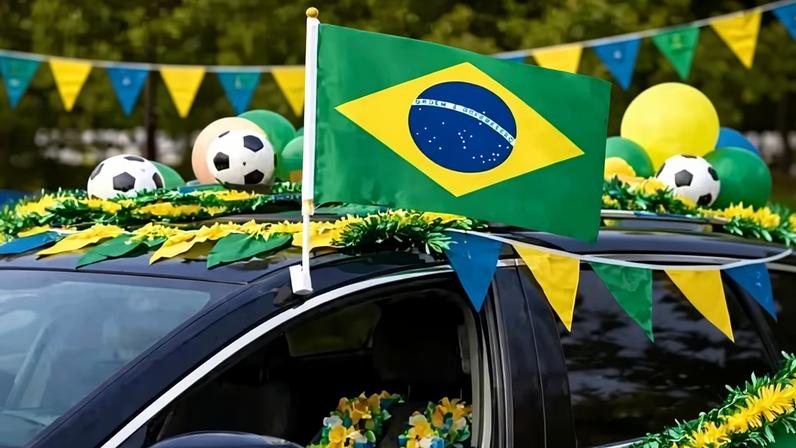 Copa do Mundo: o que é permitido decorar o carro