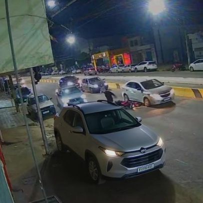 Motociclista fica ferido após colisão com carro em Governador Valadares