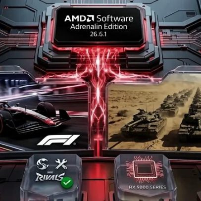 AMD Adrenalin 26.6.1 otimizado para F1 25 e World of Tanks: HEAT