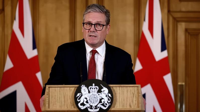 O primeiro-ministro da Grã-Bretanha, Sir Keir Starmer - Metrópoles