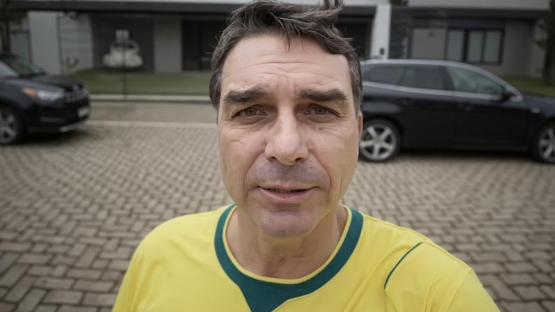 O senador Flávio Bolsonaro (PL), pré-candidato à Presidência da República