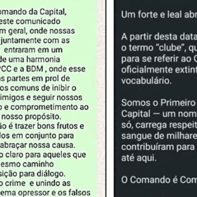Promotores miram parceria entre PCC e facção Bonde do Maluco no interior de SP