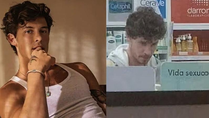 Shawn Mendes é visto em farmácia em São Paulo em momento inusitado