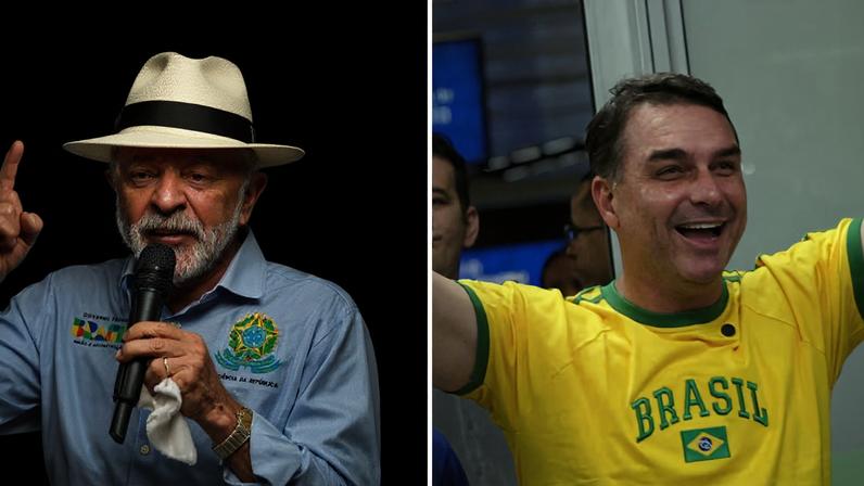 Enquanto Flávio perdeu quatro pontos percentuais, Lula ganhou eleitores