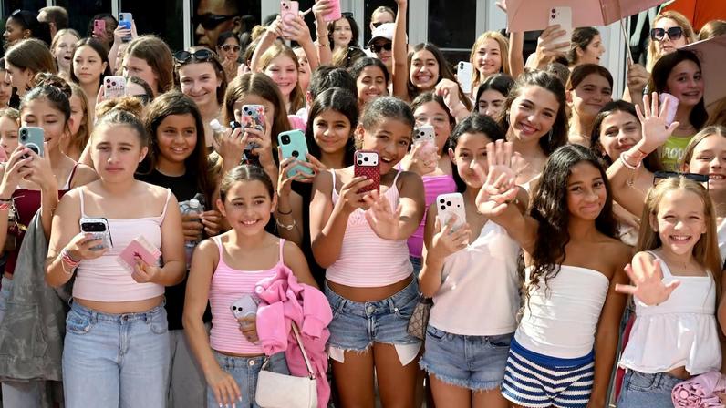 Guests at a Miami pop-up for tween-favourite brand Pink Palm Puff.