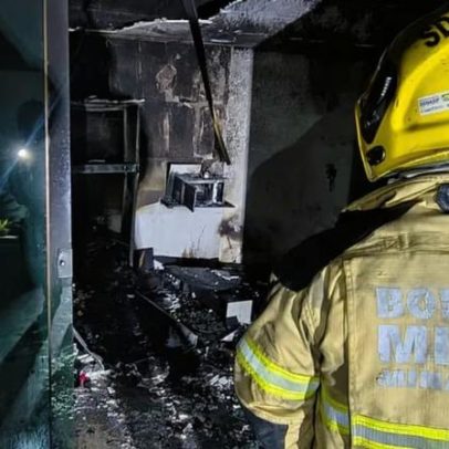 Jovem de 25 anos sofre queimaduras de 60% do corpo em incêndio em Juiz de Fora