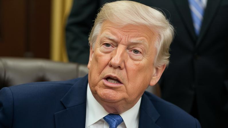 Presidente dos EUA, Donald Trump, no Salão Oval da Casa Branca