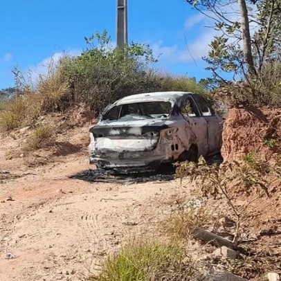 Corpo carbonizado é encontrado dentro de carro em Esmeraldas, Grande BH