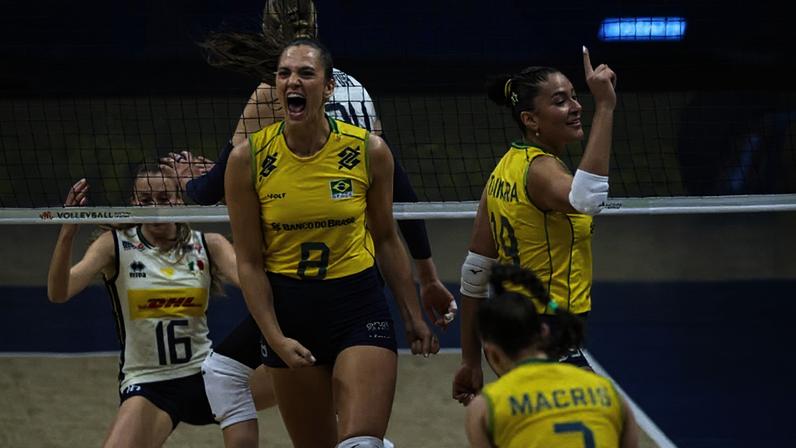 Brasil venceu a Itália na 1° semana da VNL 2026