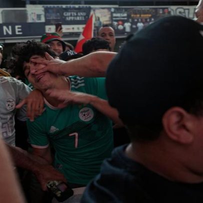 Torcedores da Argentina e Argélia trocam socos na Times Square