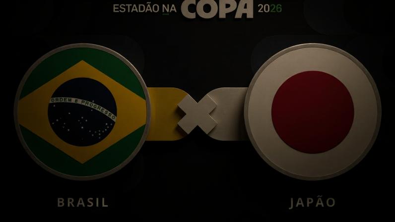 Brasil x Japão. Foto: Arte/Estadão