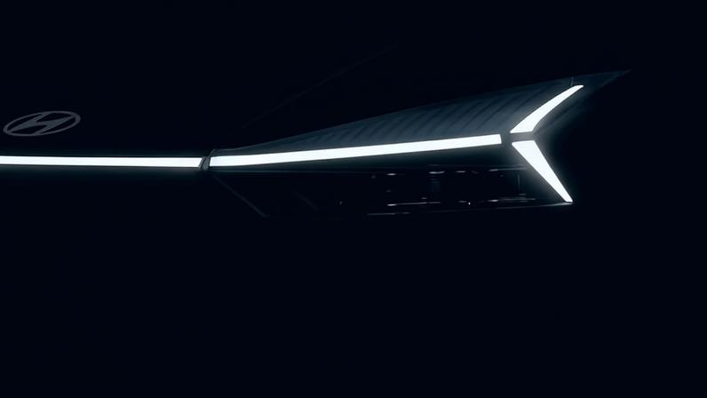 Teaser do Hyundai i20 nacional. Foto: Divulgação