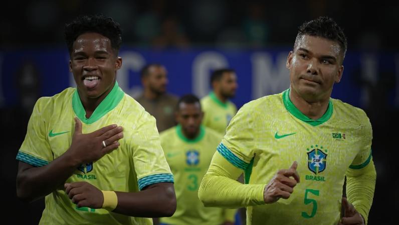 Entrada de Casemiro em Endrick repercutiu e virou alvo de debate nas redes sociais