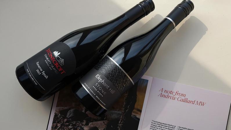 Two bottles of Gimblett Gravels wines