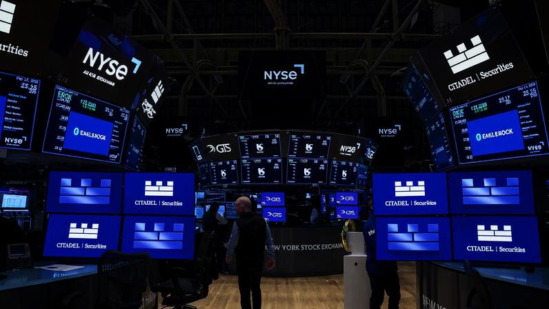 EagleRock Land LLC signage during the company's initial public offering on the floor of the New York Stock Exchange in...