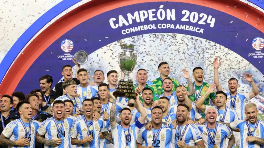 Seleção argentina é a atual campeã da Copa América.