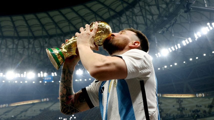 Lionel Messi foi campeão da Copa do Mundo pela Argentina em 2022