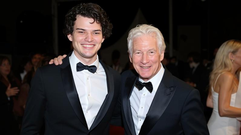 Richard Gere e o filho, Homer Gere, no Festival de Cannes em 2024