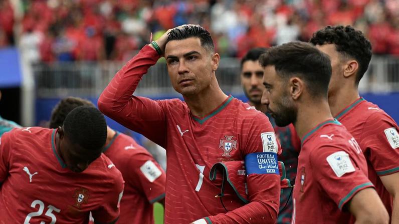 Cristiano Ronaldo não conseguiu fazer com que Portugal vencesse a República Democrática do Congo na primeira rodada da Copa do Mundo.