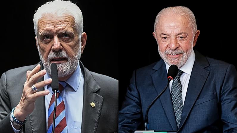 O senador Jaques Wagner (PT-BA) e o presidente Luiz Inácio Lula da Silva (PT)