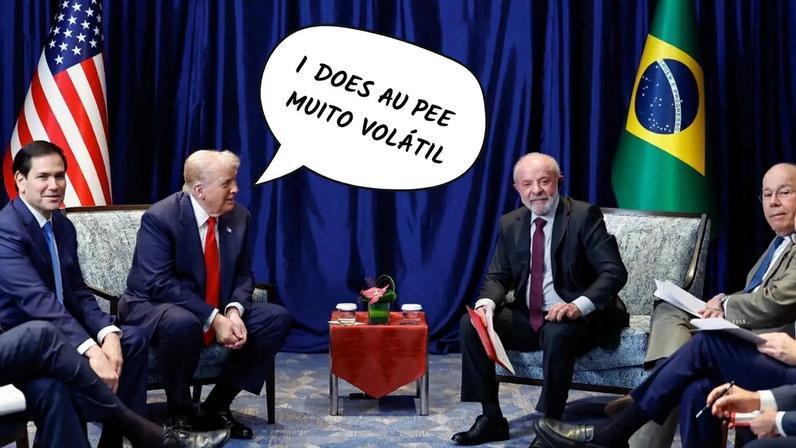 Donald Trump: fala sobre Lula é destaque no Frases da Semana. (Foto: Montagem sobre foto de Ricardo Stuckert/PR)