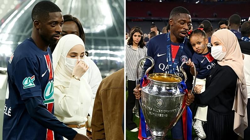 Rima Edbouche e o marido, jogador Dembelé