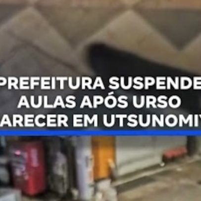 Prefeitura suspende aulas após urso aparecer em Utsunomiya
