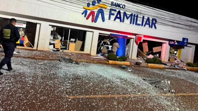 Bancos do Paraguai são alvo de mega-assalto com explosivos