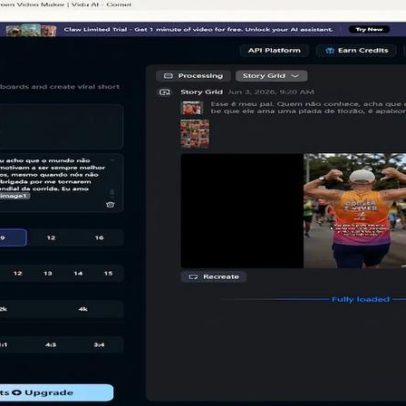 IA transforma memórias de família em animação com o Vidu StoryGrid