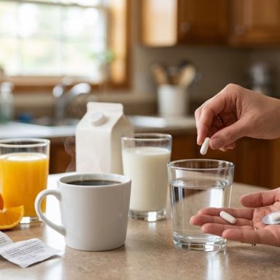 Leite, café ou suco podem reduzir o efeito de remédios, diz a ciência