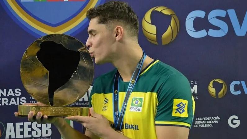 Leo Lukas, novo namorado de Julia Kudiess, foi campeão da Copa América em 2025 (Foto: Reprodução/ Instagram)