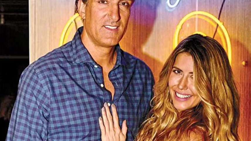 O ex-NBA Ronald Fred Seikaly e Martha Graeff. Foto: Reprodução