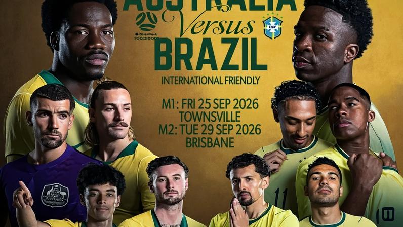 Seleção australiana anunciou dois amistosos contra o Brasil para setembro