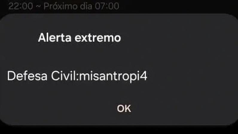 Vários estados tiveram registro de misterioso alerta da Defesa Civil para "misantropia".