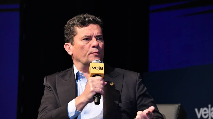 O senador Sergio Moro durante o Fórum VEJA Rumos do Brasil (Germano Luders/VEJA)