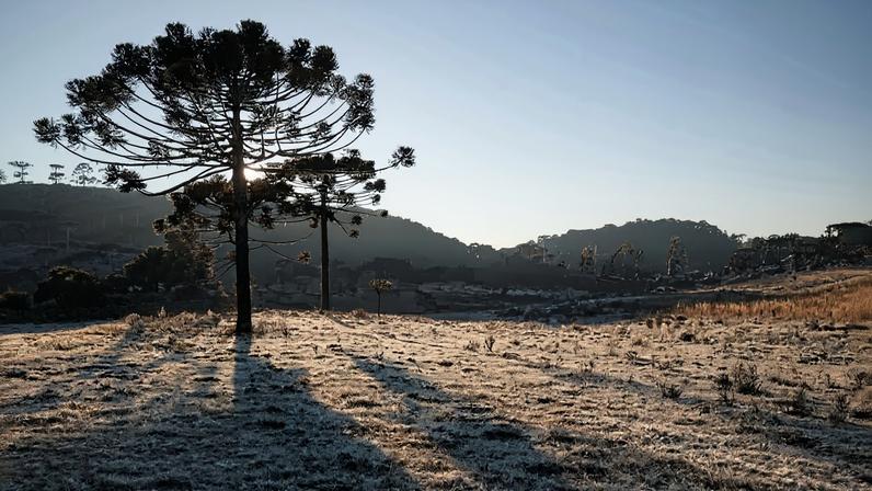 Em maio, Urupema registrou temperaturas abaixo dos -5ºC durante o outono. (Foto: Marcelo Pagani/Diretoria de Turismo da prefeitura de Urupema)
