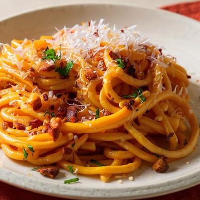 Receita de Carbonara de Tomate Picante