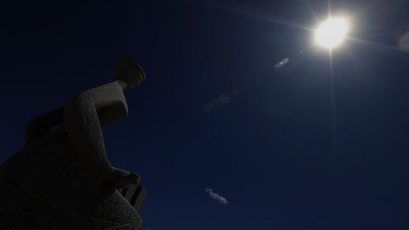 Escultura A Justiça, de Alfredo Ceschiatti, em frente ao STF - metrópoles