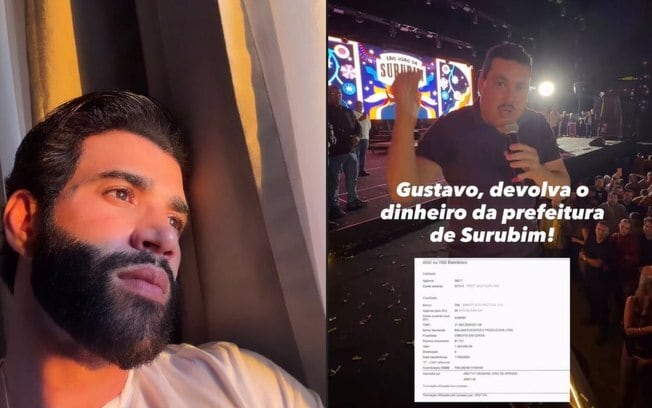Show de Gusttavo Lima em Surubim é cancelado e revolta prefeitura